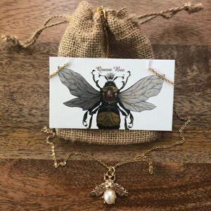 HighMaintenanceHippie Queen Bee Necklace (Gold)